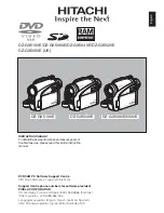 Hitachi DZ-GX5020E Instruction Manual preview