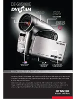 Preview for 1 page of Hitachi DZ-GX5060E UK Technical Specifications