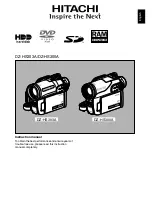 Preview for 1 page of Hitachi DZ-HS300A Instruction Manual