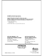 Preview for 170 page of Hitachi DZ-HS300A Instruction Manual