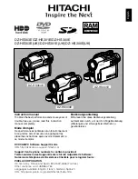 Preview for 1 page of Hitachi DZ-HS300E Instruction Manual