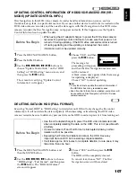 Preview for 107 page of Hitachi DZ-HS300E Instruction Manual