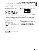 Preview for 111 page of Hitachi DZ-HS300E Instruction Manual