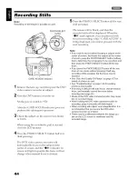 Preview for 44 page of Hitachi DZ-HS303A Instruction Manual