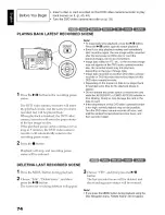 Preview for 74 page of Hitachi DZ-HS303A Instruction Manual