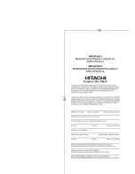 Preview for 168 page of Hitachi DZ-HS303A Instruction Manual