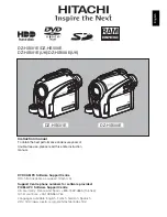 Hitachi DZ-HS500E Instruction Manual preview