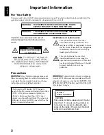 Preview for 2 page of Hitachi DZ-HS500SW Instruction Manual