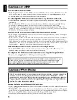 Preview for 4 page of Hitachi DZ-HS500SW Instruction Manual