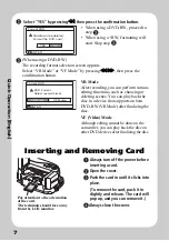 Preview for 8 page of Hitachi DZ-HS803 Quick Operation