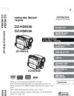 Hitachi DZ-HS803A - Camcorder Instruction Manual preview