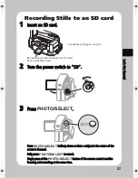 Предварительный просмотр 27 страницы Hitachi DZ-HS803A - Camcorder Instruction Manual