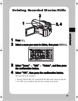 Предварительный просмотр 29 страницы Hitachi DZ-HS803A - Camcorder Instruction Manual