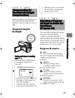 Предварительный просмотр 67 страницы Hitachi DZ-HS803A - Camcorder Instruction Manual