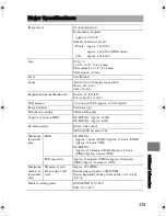 Предварительный просмотр 173 страницы Hitachi DZ-HS803A - Camcorder Instruction Manual