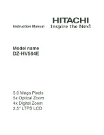 Предварительный просмотр 1 страницы Hitachi DZ-HV564E Instruction Manual