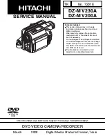 Предварительный просмотр 1 страницы Hitachi DZ-MV200A - Camcorder Service Manual