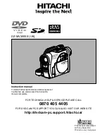 Hitachi DZ-MV3000E Instruction Manual preview