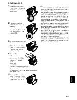 Предварительный просмотр 43 страницы Hitachi DZ-MV350A - Camcorder Instruction Manual