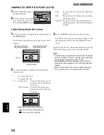 Предварительный просмотр 70 страницы Hitachi DZ-MV350A - Camcorder Instruction Manual