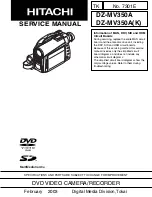 Preview for 1 page of Hitachi DZ-MV350A - Camcorder Service Manual