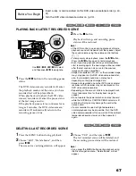 Предварительный просмотр 67 страницы Hitachi DZ-MV4000E Instruction Manual