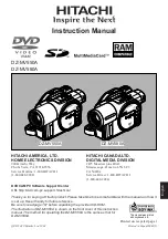 Preview for 1 page of Hitachi DZ-MV550A - Camcorder Instruction Manual