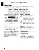 Preview for 2 page of Hitachi DZ-MV550E Instruction Manual