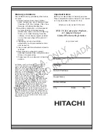 Preview for 161 page of Hitachi DZHS500A - UltraVision Camcorder - 680 KP Instruction Manual