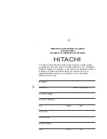 Preview for 163 page of Hitachi DZHS500A - UltraVision Camcorder - 680 KP Instruction Manual