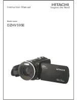 Preview for 1 page of Hitachi DZHV595E Instruction Manual