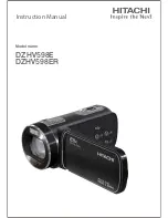 Hitachi DZHV598E Instruction Manual preview