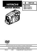 Предварительный просмотр 1 страницы Hitachi DZMV100E Service Manual