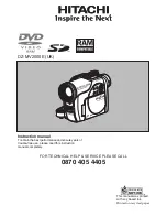 Hitachi DZMV2000E Instruction Manual preview