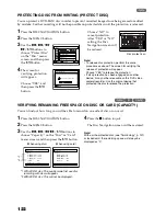 Предварительный просмотр 122 страницы Hitachi DZMV2000E Instruction Manual