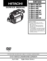 Preview for 1 page of Hitachi DZMV200E Service Manual