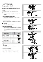 Hitachi E-102SN Installation Manual preview