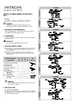 Preview for 5 page of Hitachi E-102SN Installation Manual