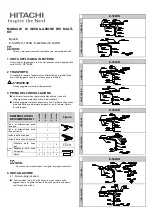 Preview for 9 page of Hitachi E-102SN Installation Manual