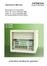 Hitachi E-Compact Medium Power Series Operation Manual preview