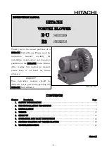 Предварительный просмотр 1 страницы Hitachi E-U Series Instruction Manual