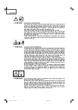 Preview for 32 page of Hitachi E100 Safety Instructions And Instruction Manual