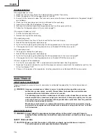 Предварительный просмотр 16 страницы Hitachi E24 Safety Instructions And Instruction Manual