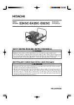 Preview for 1 page of Hitachi E24SC Safety Instructions And Instruction Manual
