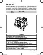 Preview for 1 page of Hitachi EC 28M Safety And Instruction Manual