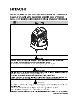 Hitachi EC 79 Safety And Instruction Manual preview
