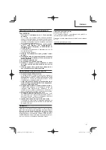 Preview for 31 page of Hitachi EC1433H Handling Instructions Manual