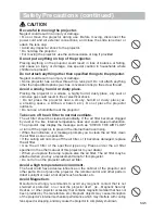 Preview for 6 page of Hitachi ED-A100 User'S Manual - Safety Manual