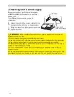 Preview for 21 page of Hitachi ED-A100 User'S Manual - Safety Manual