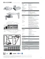 Preview for 2 page of Hitachi ED-A220NM Technical Specifications